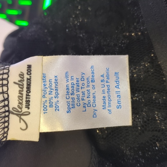 Alexandra justforkix leotard black with lace size small - Picture 7 of 7